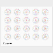 Rond Pastel Confetti 6e Sticker Privilège Anniversaire (Feuille)