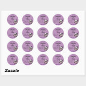 Rond Pastel Goth Sticker Mariage Favor Accessoire Étiqu (Feuille)