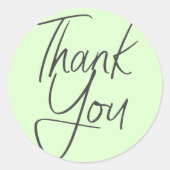 Rond Pastel moderne | Sticker Merci (Devant)