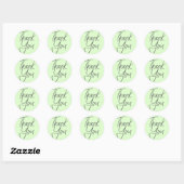 Rond Pastel moderne | Sticker Merci (Feuille)