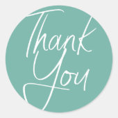 Rond Pastel moderne | Sticker Merci (Devant)