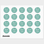 Rond Pastel moderne | Sticker Merci (Feuille)