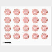 Rond Pastel Pink Sticker Citrouille 1er Anniversaire Me (Feuille)