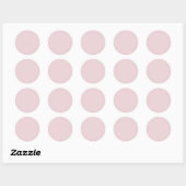 Rond Pastel Rose tendance - Sticker (Feuille)