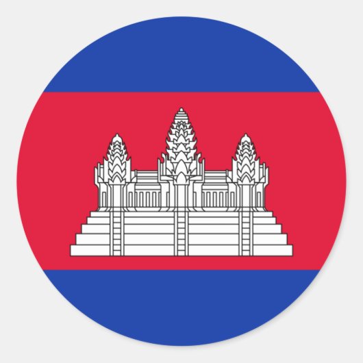Rond Pavillon cambodgien Sticker (Devant)