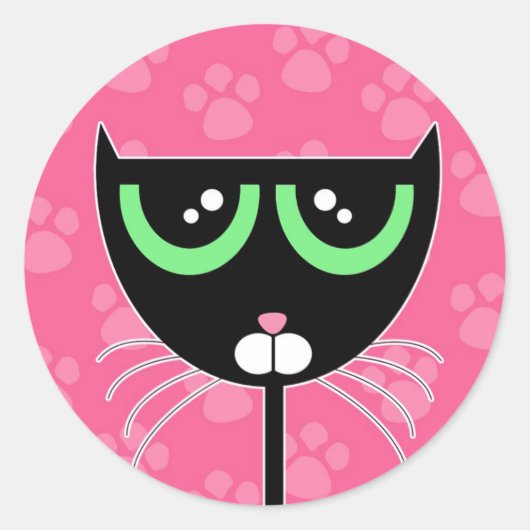 Rond PAWS Pink - Sticker (Devant)