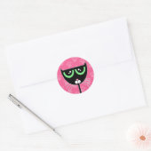 Rond PAWS Pink - Sticker (Enveloppe)