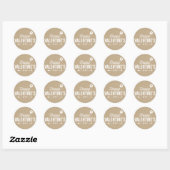 ROND PAYS HEUREUSE SAINTE-VALENTIN RUSTIQUE STICKER (Feuille)