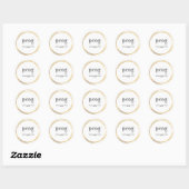 Rond pcog, words & scriptureGOLD WHISPY CIRCLES sticker (Feuille)