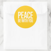 Rond Peace Be With You Sticker (Sac)