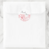 Rond Peony Enregistrer le sticker de date (Sac)