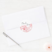 Rond Peony Enregistrer le sticker de date (Enveloppe)