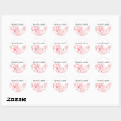 Rond Peony Enregistrer le sticker de date (Feuille)
