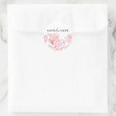 Rond Peony Enregistrer le sticker de date (Sac)