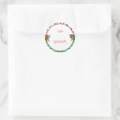 Rond Père Noël est à venir Sticker (Sac)