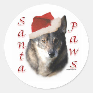 Rond Père Noël Paws - Sticker
