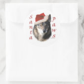 Rond Père Noël Paws - Sticker (Sac)