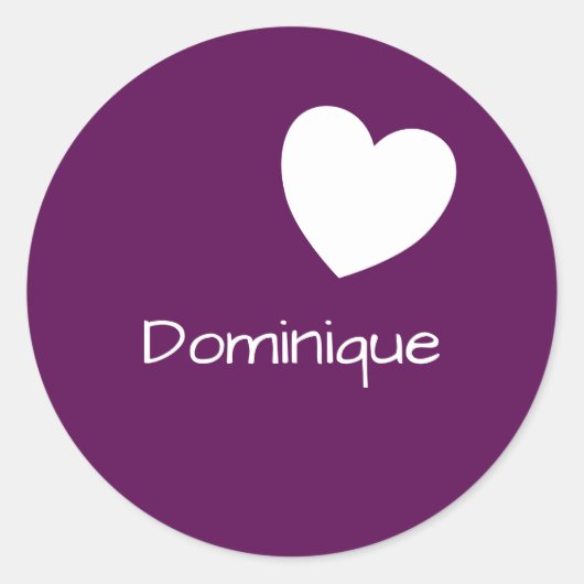 Rond Perfection De Plum - Le Sticker Avec Un Coeur (Devant)