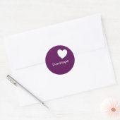 Rond Perfection De Plum - Le Sticker Avec Un Coeur (Enveloppe)