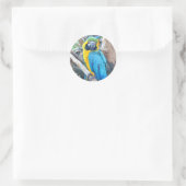 Rond Perroquet coloré - Sticker (Sac)