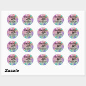 Rond personalized birthday Sticker (Feuille)