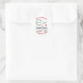 Rond Personalized North Pole Express Delivery Sticker (Sac)
