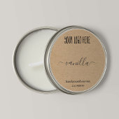 Rond Personalized Tea Light Candle Label Round Sticker