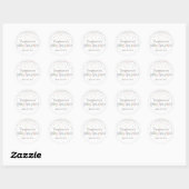 Rond Petit Bébé Sprinkle Confetti Douche Faveur Sticker (Feuille)