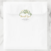 Rond Petit garçon Floral First Communion Sticker Merci (Sac)