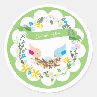 Rond Petit oeuf bleu | Sticker Baby shower Faveur