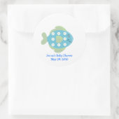Rond Petit poisson TROPICAL Sticker Faveur (Sac)