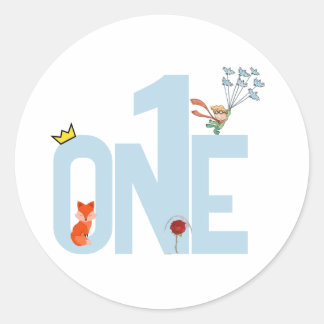 Rond Petit Prince 1er Anniversaire Sticker