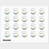 Rond Petit Sticker en Merci Saturn (Feuille)