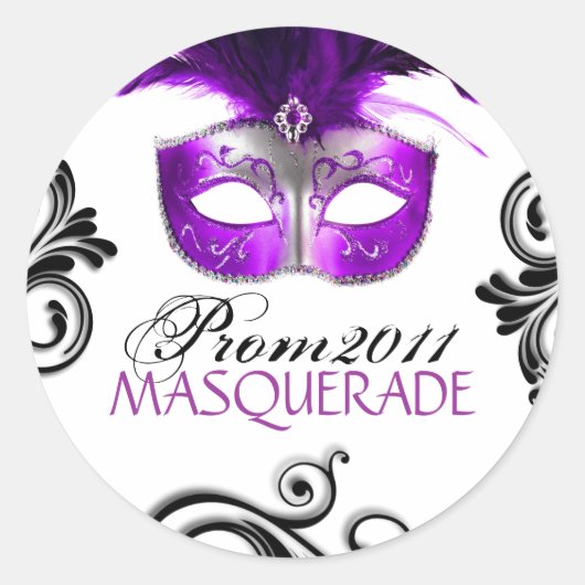 Rond Petit - Sticker Masquerade Classique (Devant)
