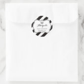 Rond Petit Sticker Princesse, Noir, Parties scintillant (Sac)