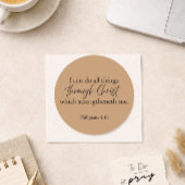 Rond Philippians 4:13 Christian Faith Sticker – Warm 