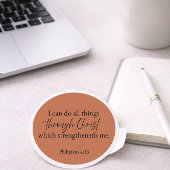 Rond Philippians 4:13 Christian Sticker