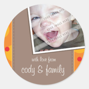Rond PHOTO STICKER :: tacheté 8