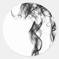 Photographie de fumée - Sticker noir