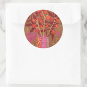 Rond Physalis Lanternes chinoises Sticker floral d'auto (Sac)