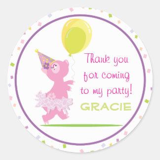 Rond Piggy Anniversaire - Favoriser Sticker