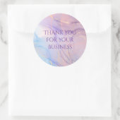 Rond Pink & Blue Gold Glitter Marble Sticker Sheet (Sac)