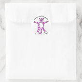 Rond Pinky Chat "Je T'Aime Tant" Sticker (Sac)
