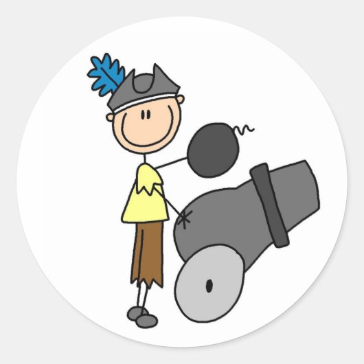 Rond Pirate Avec Sticker Cannon (Devant)
