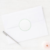 ROND Plain STICKER met GRENS - GREettegels (Envelop)