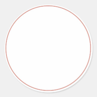 ROND Plain STICKER met GRENS - GREettegels