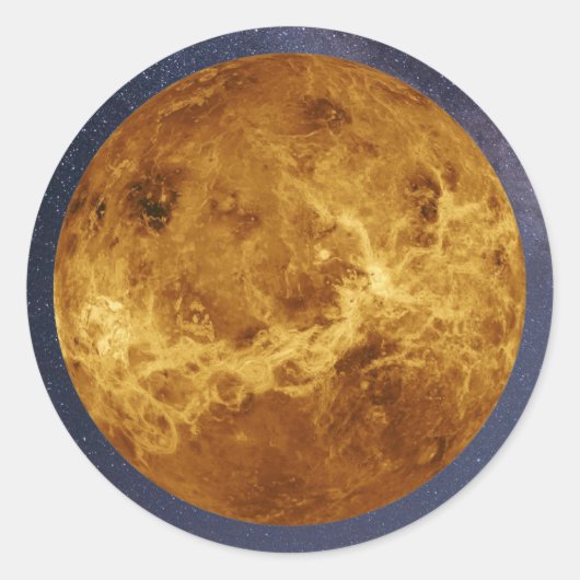 Rond Planet Venus Classic Round Sticker (Devant)