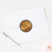 Rond Planet Venus Classic Round Sticker (Enveloppe)