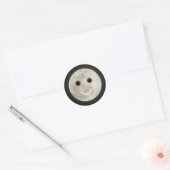 Rond Pleine lune Happy Face Sticker (Enveloppe)