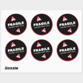 Rond Poignée fragile Avec Sticker Soin (Feuille)